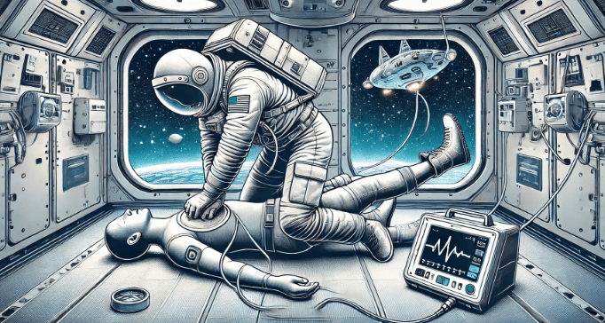 CPR and defibrillators in space CPR and defibrillators in space